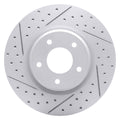 DFC 98-06 Jaguar Xk8 Front Left Drilled & Slotted Geoperformance Rotor