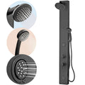 RV SHOWER PANEL COLUMN SYSTEM MATTE BLACK