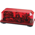 PRIORITY 1 RED LENSMAGNET MOUNT COMMERCIAL MINI BAR LIGHT HALOGEN ROTATING WARNING LIGHTS