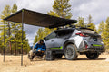 DELTAWING INSTANT AWNING 4.5FT W/LED LIGHT KITBLACK OUT FABRICWATERPROOFUV50