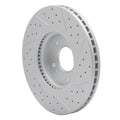 R1 10-13 Hyundai Santa Fe Front Left Drilled & Slotted Geoperformance Rotor