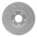 R1 10-13 Hyundai Santa Fe Front Left Drilled & Slotted Geoperformance Rotor