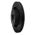 R1 12-18 Jeep Wrangler Front Right Drilled & Slotted Black Brake Rotor