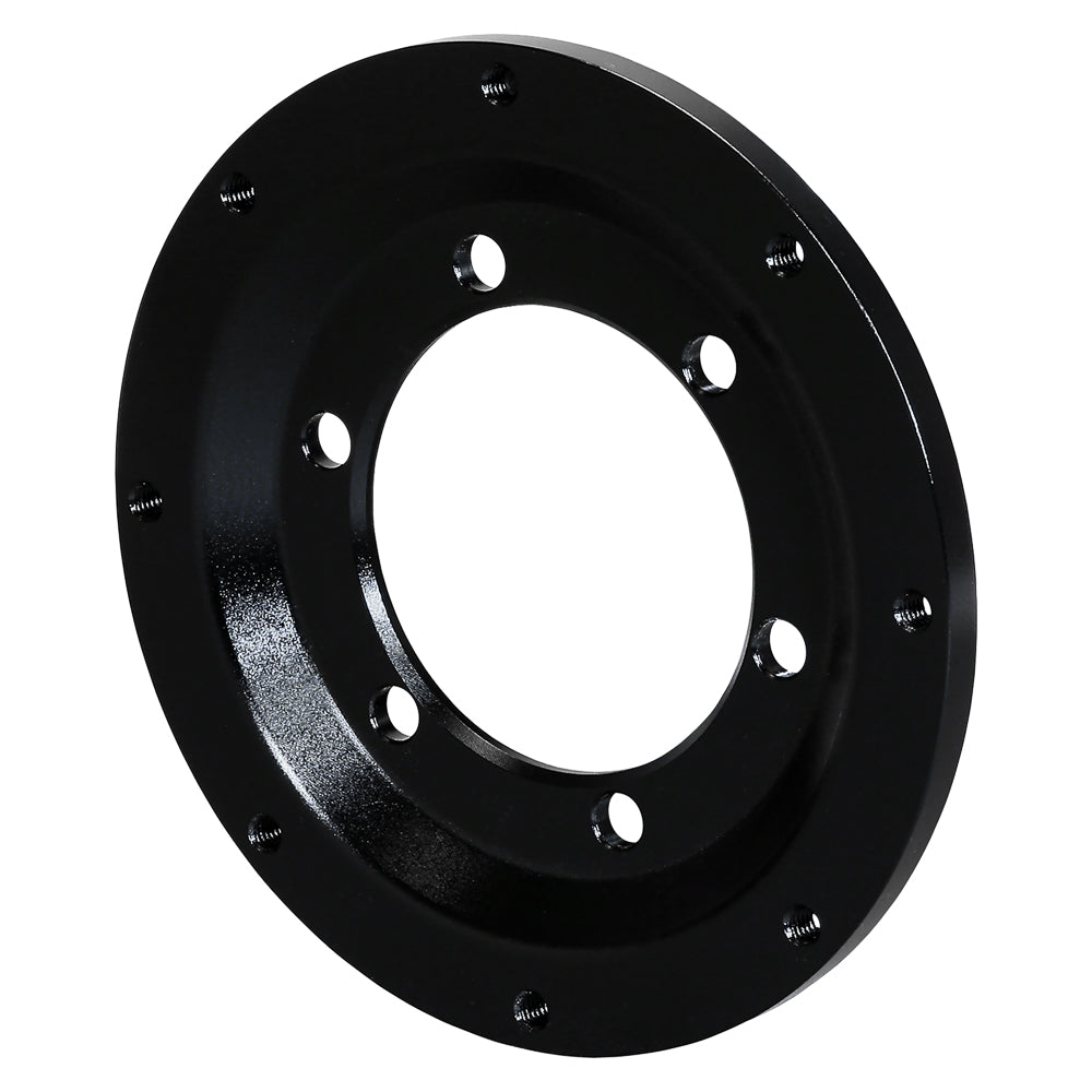 Wilwood Import Built Shelby CSX6000 6in x 4.25in - 8in x 7in Rear Rotor Adapter - Black - 2 Pack