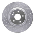 R1 93-02 Mercedes-Benz Sl600 Front Drilled & Slotted Silver Brake Rotor