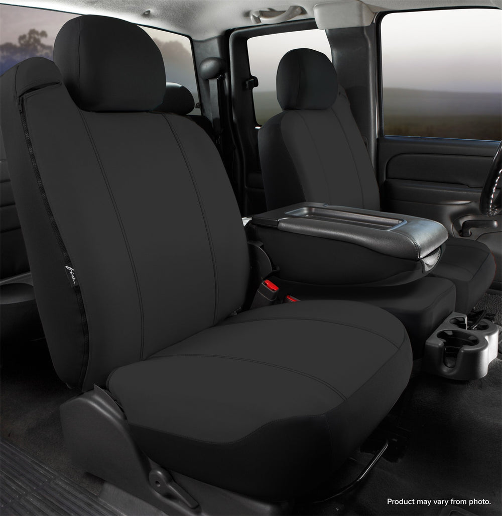 19C SILVERADO/SIERRA 1500/2500/3500 SEAT PROTECTOR FRONT 40/20/40 SEAT COVER BLACK