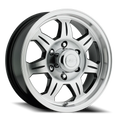 Aluminum Wheels 16x6 Element Trailer 870 Machined Face Black 0 Offset 6 on 139.7 Bolt Pattern 107.95 Bore Raceline