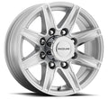 Raceline 810S Stylus 16x6in / 8x165.1 BP / 0mm Offset / 4.90mm Bore - Silver & Machined Wheel
