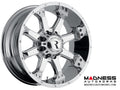 Raceline 991C Assault 16x8in / 5x127 BP / 0mm Offset / 78.1mm Bore - Chrome Wheel