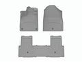 WeatherTech Grey Front and Rear Floorliners Fits -23-25 Pilot 461796-1-2