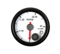 2-1/16 HOLLEY FUEL LEVEL GAUGE-WHT
