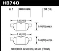 ~(6 lbs. 9X4X3)~ Street Brake Pads HPS 5.0