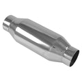 Vibrant StreetPower FLAT BLACK Oval Muffler with Dual 3in Outlets - 2.5in inlet I.D.