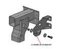 Tow Bar Adapters for Roadmaster Blackhawk 2 Nighthawk or Sterling Tow Bars (Black Powder Coated)