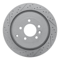 R1 05-16 Land Rover LR3 Rear Left Drilled & Slotted Geoperformance Rotor
