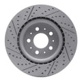 R1 17-25 Tesla Model 3 Front Right Drilled & Slotted Geoperformance Rotor