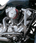 S&S Cycle Dished Bobber Air Cleaner Cover w/ Machined Highlights  - Black