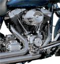 S&S Cycle Dished Bobber Air Cleaner Cover w/ Machined Highlights  - Black