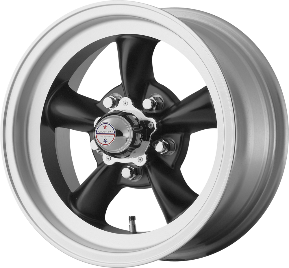 AMERICAN RACING VINTAGE VN105D 15X6 5X4.5 S-BLK MACH 04MM - VN1055665B