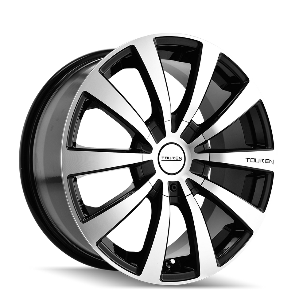 ~(27 lbs. 18X18X8)~ TR3 (3130) BLACK/MACHINED FACE/MACHINED LIP 16X7 5-100/5-114.3 42MM 72.62MM