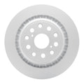 R1 07-17 Lexus LS460 Left Rear Drilled & Slotted Black Brake Rotor