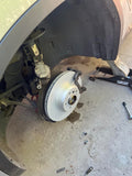 R1 13-20 Ford Fusion Front Right Slotted Black Brake Rotor