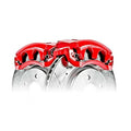 Power Stop 92-96 Honda Prelude Front Red Calipers w/Brackets - Pair