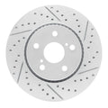 R1 18-22 Toyota C-Hr Front Right Drilled & Slotted Geoperformance Rotor