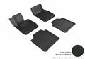 3D MAXpider 2013-2019 BMW 3 Series Gran Turismo F34 Kagu 1st & 2nd Row Floormats - Black