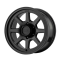 ~(30 lbs. 20X20X12)~ KM301 TURBINE 17X9 6X135 S-BLK 18MM