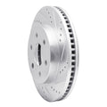 R1 98-99 Cadillac DEVILLE Front Right Drilled & Slotted Silver Brake Rotor