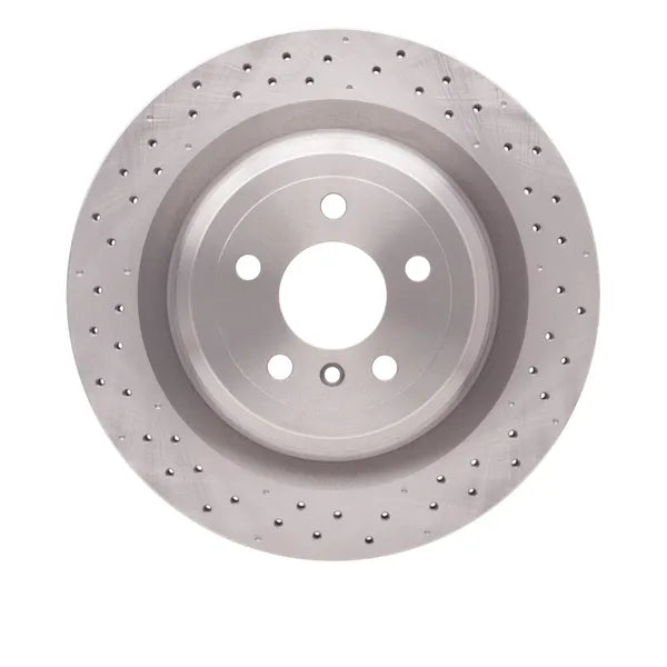 R1 13-13 Mercedes-Benz GL450 Rear Drilled Black Brake Rotor