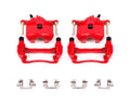 Power Stop 93-95 Honda Civic Front Red Calipers w/Brackets - Pair
