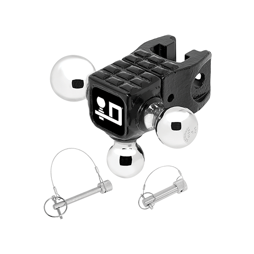 ADJUSTABLE TRIBALL MOUNT W/STEP 1 7/8IN 2000LBS 2IN 10000LBS 2 5/16IN 14000LBS