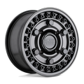 BLACK RHINO HARD ALLOYS - UTV BUARY 14X7 4X110 GNBLK 51MM - 1470ARY514110G80