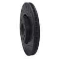 R1 03-11 Cadillac BLS (Mexico) Front Right Drilled & Slotted Black Brake Rotor