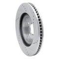 R1 93-99 Dodge STEALTH Front Left Drilled & Slotted Silver Brake Rotor