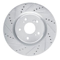 DFC 19-25 Acura RDX Front Left Drilled & Slotted Silver Brake Rotor