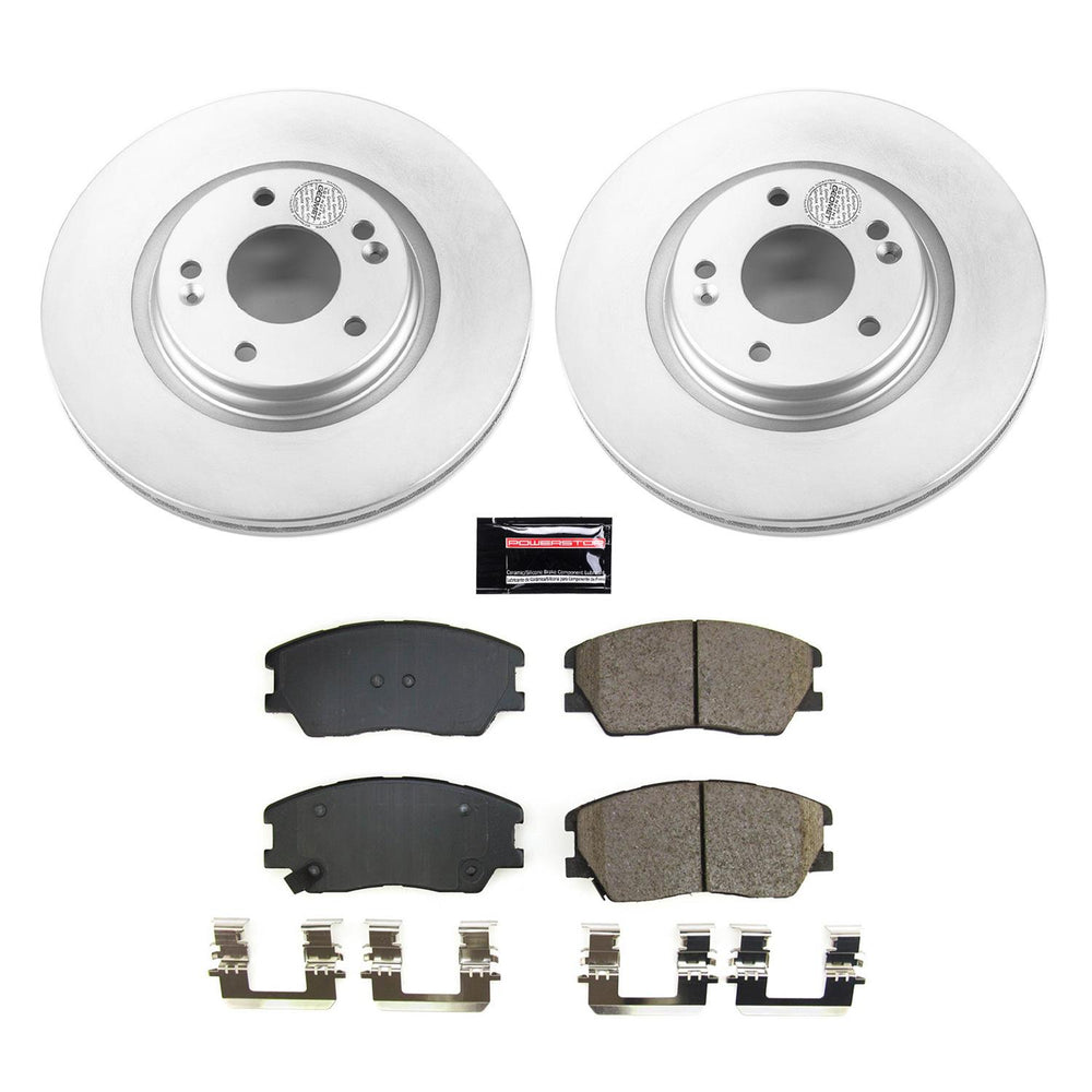 Power Stop 20-21 Kia Soul Front Z17 Coated Brake Kit