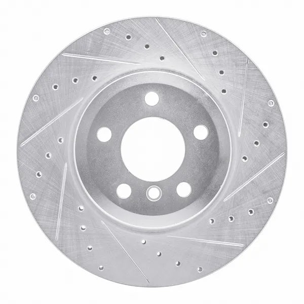 R1 07-19 BMW X5 Rear Right Drilled Black Brake Rotor