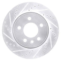 DFC 10-17 Volkswagen Amarok (Mexico) Front Left Drilled & Slotted Silver Brake Rotor