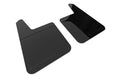FRONT AND REAR BLACK MUD FLAP/METALLIC BLACK LOGO (TRUCKS/LARGE SUVS)