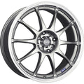 Enkei J10 16x7 4x100/108 42mm Offset 72.62mm Bore Dia Silver w/ Machined Lip Wheel