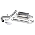 Stainless Steel Exhaust Muffler 2.5 Inch Inlet and Outlet W/adapter 91-99 Jeep 4.0L Banks Power