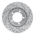 DFC 89-97 Porsche 911 Front Left Drilled & Slotted Geoperformance Rotor