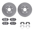 R1 Concepts Brake Rotor- Carbon Coated with Ceramic Pads Hdw Fits Toyota Camry