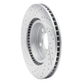 R1 02-06 BMW X5 Rear Right Drilled & Slotted Geoperformance Rotor