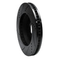 R1 06-09 Buick Terraza Front Right Drilled & Slotted Black Brake Rotor