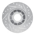 R1 1990-1994 Ford Ranger (USA/Canada) Front Left Drilled & Slotted Silver Brake Rotor