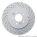 R1 07-15 Mazda Cx-9 Rear Right Drilled & Slotted Geoperformance Rotor